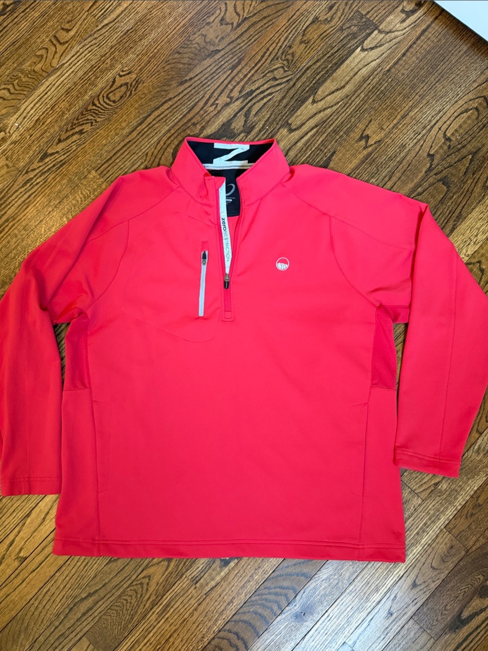 Men's Red Quarter-Zip Pullover Zero Restriction
